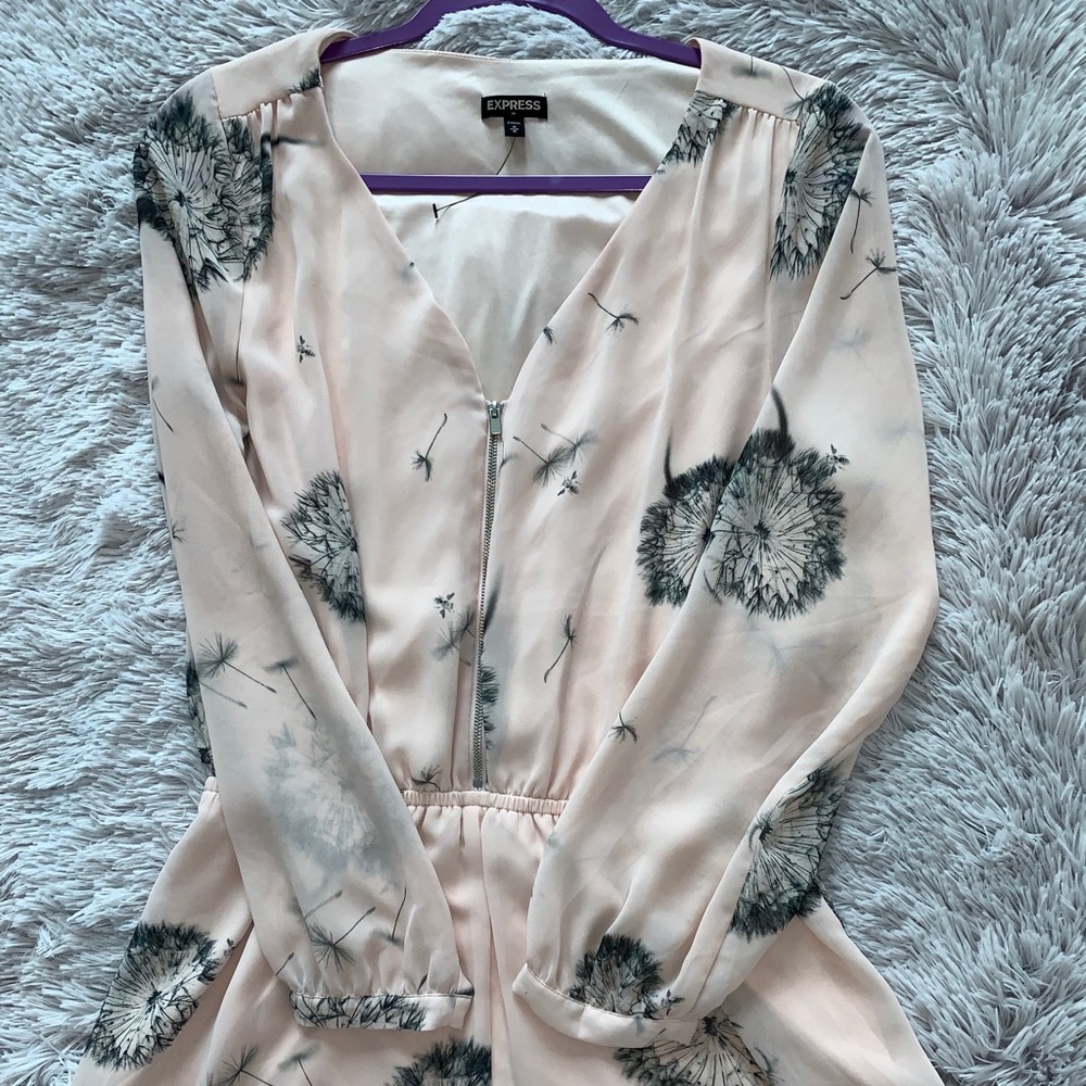 Express pink blush romper